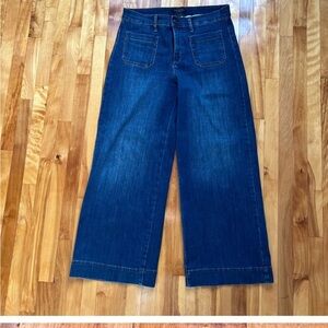 Wide Leg Dark Blue Women’s Jeans